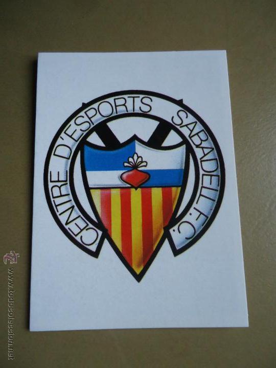 Cromos de f&uacute;tbol: ESTE 87-88 1987 1988 ESCUDO SABADELL NUNCA PEGADO - Foto 1
