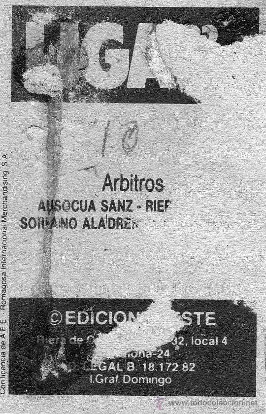 Cromos de f&uacute;tbol: arvitros, cromos este 82/83 - Foto 2
