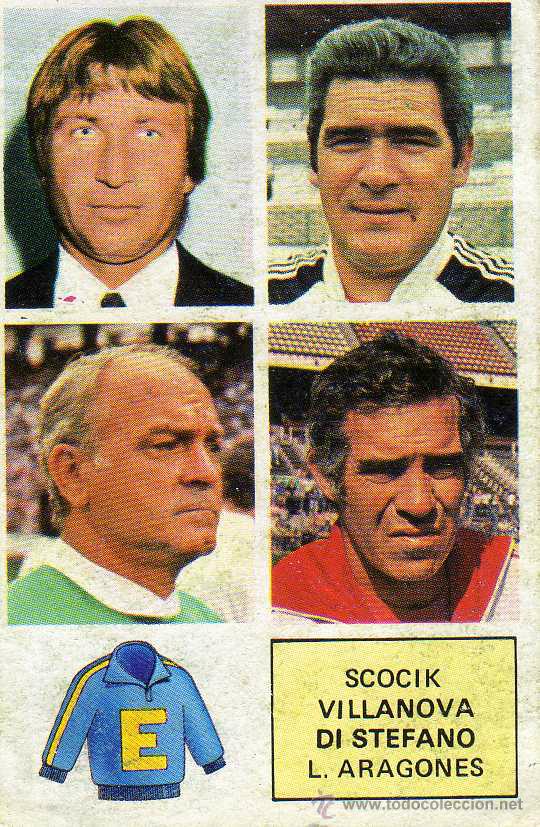 Cromos de f&uacute;tbol: entrenadores, cromos este 82/83