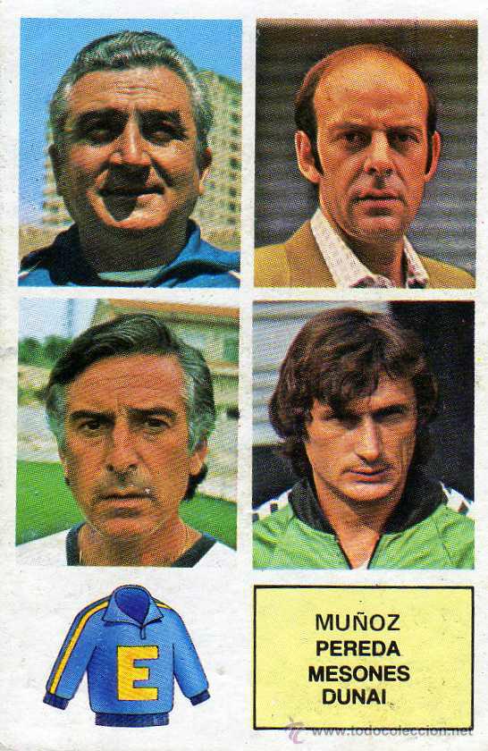 Cromos de f&uacute;tbol: entrenadores, cromos este 82/83