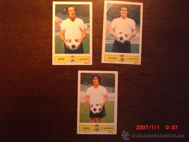 Cromos de f&uacute;tbol: ESTE 73 - 74 SANTANDER : BARBA- NUEVO - Foto 1