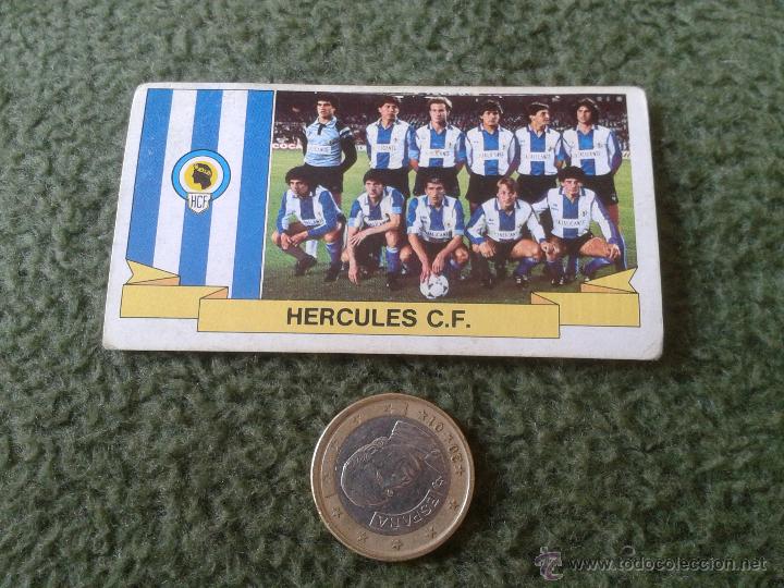 Cartes &agrave; collectionner de Football: CROMO DE FUTBOL LIGA 85 86 1985 1986 EDICIONES ESTE NUNCA PEGADO ALINEACION HERCULES CLUB DE FUTBOL