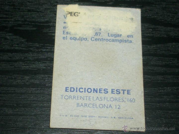 Cromos de f&uacute;tbol: -ESTE 74-75 : ROBI ( SALAMANCA ) - Foto 2