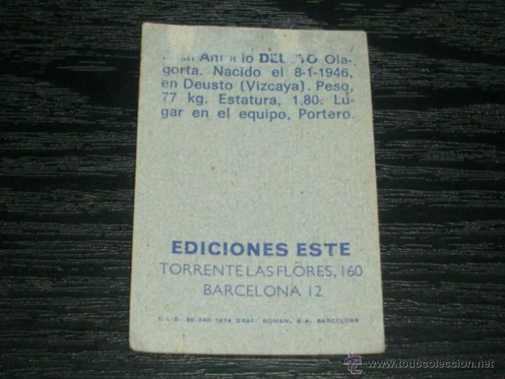 Cromos de f&uacute;tbol: -ESTE 74-75 : DEUSTO ( MALAGA ) - Foto 2