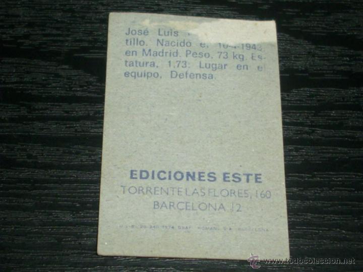 Cromos de f&uacute;tbol: -ESTE 74-75 : MONREAL ( MALAGA ) - Foto 2