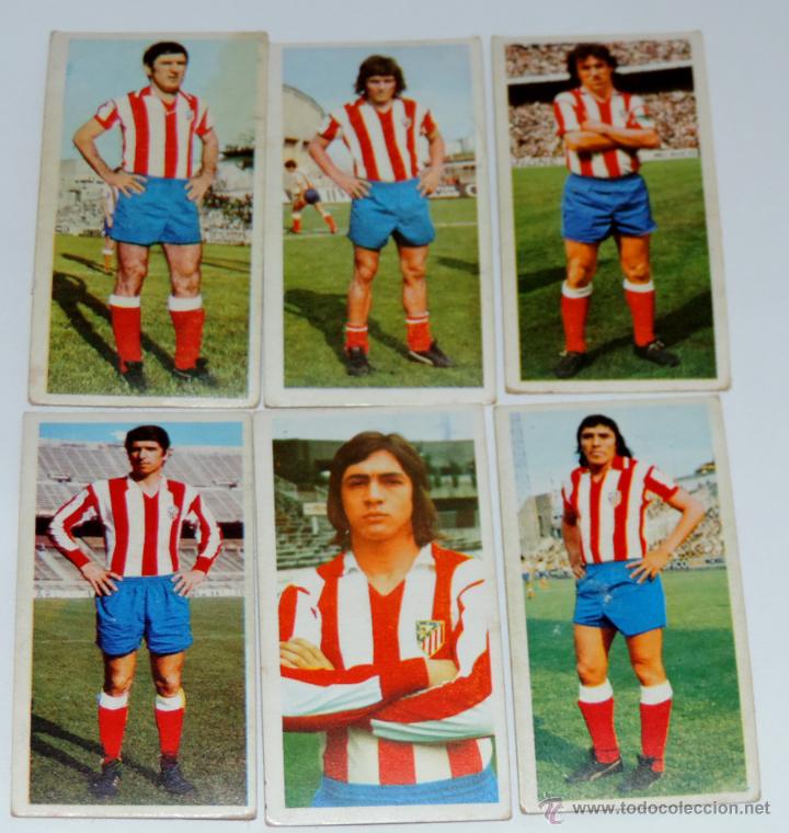 Cartes &agrave; collectionner de Football: 6 CROMOS DEL ATLETICO DE MADRID ALBUM LIGA 75 / 76 DE ESTE, VER LA SEGUNDA FOTO DONDE VIENEN LOS NOM