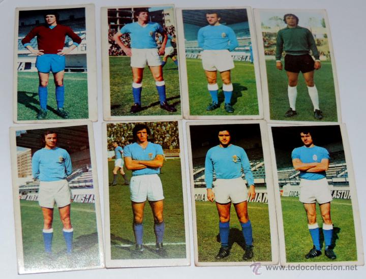 Cromos de F&uacute;tbol: 8 CROMOS DEL REAL OVIEDO ALBUM LIGA 75 / 76 DE ESTE, VER LA SEGUNDA FOTO DONDE VIENEN LOS NOMBRES DE