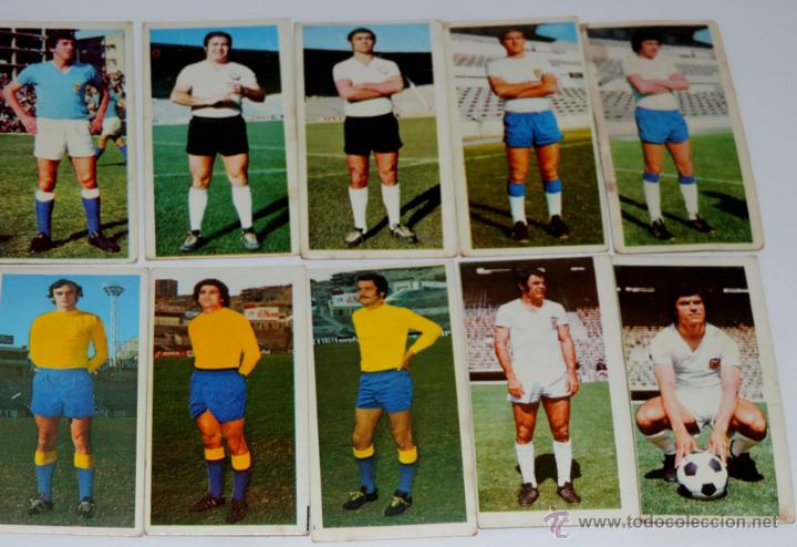 Cromos de Futebol: 10 CROMOS DE FUTBOLISTAS ALBUM LIGA 75 / 76 DE ESTE,   VER LA SEGUNDA FOTO DONDE VIENEN LOS EQUIPOS