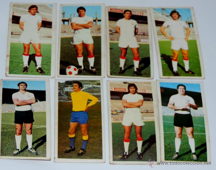 Cromos de Futebol: 8 CROMOS DE FUTBOLISTAS ALBUM LIGA 75 / 76 DE ESTE, VER LA SEGUNDA FOTO DONDE VIENEN LOS EQUIPOS