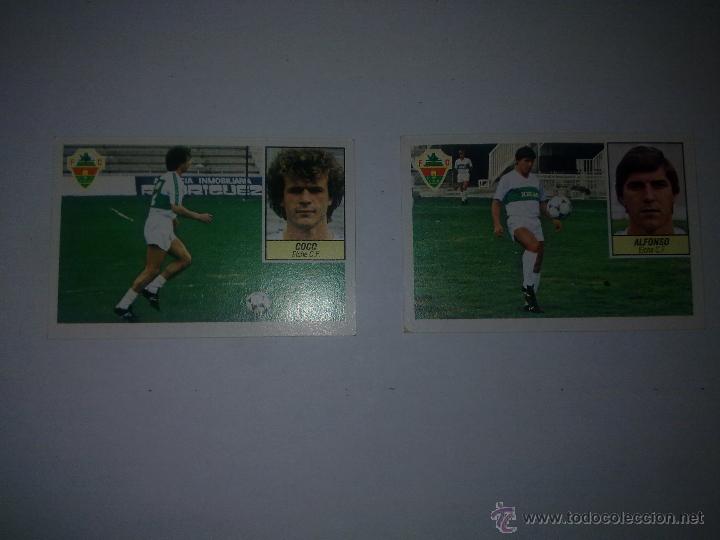 Cromos de f&uacute;tbol: ESTE 84-85  COCO COLOCA Y ALFONSO BAJA  ELCHE - Foto 1