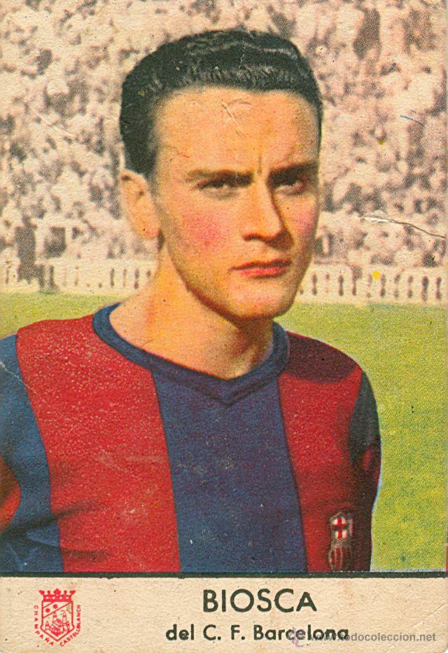 Cromos de f&uacute;tbol: Biosca (Castellblanch). Perfecto - Foto 1