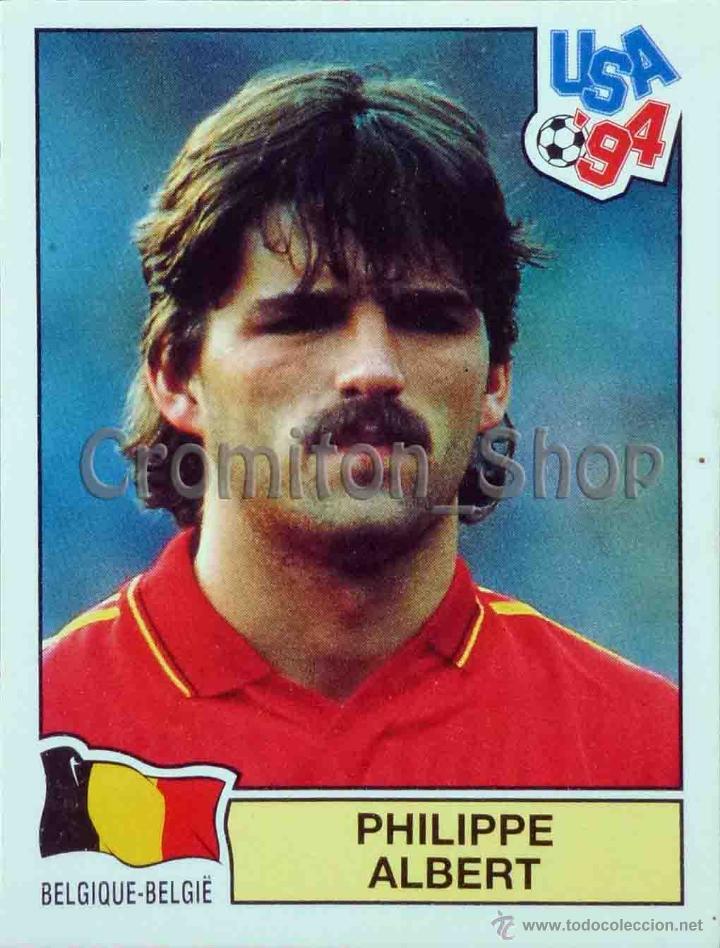 Football Stickers: N&ordm; 381 PHILIPPE ALBERT - USA 94 ESTADOS UNIDOS 1994 PANINI MUNDIAL WORLD CUP