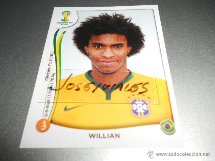Cromos de F&uacute;tbol: 46 WILLIAN BRAZIL CROMOS ALBUM MUNDIAL FUTBOL 14 FIFA WORLD CUP BRASIL 2014