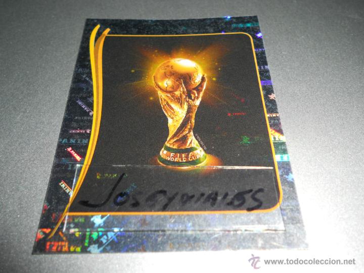 Cromos de F&uacute;tbol: 6 TROFEO COPA DEL MUNDO VERSION LETRAS CROMOS ALBUM MUNDIAL FUTBOL 14 FIFA WORLD CUP BRASIL 2014