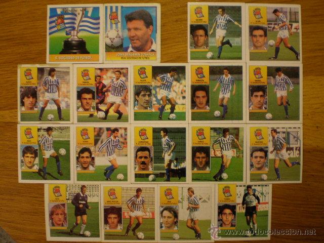 Cromos de F&uacute;tbol: EDICIONES ESTE LIGA 92/93 - LOTE DE 19 CROMOS DISTINTOS REAL SOCIEDAD