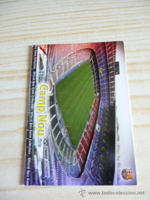 Fu&szlig;ball-Sticker: 2 CAMP NOU FONDO MATE BARCELONA MUNDICROMO QUIZ GAME 2009-2010 09-10