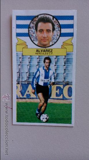 Cromos de f&uacute;tbol: ALVAREZ - HERCULES ESTE 85-86 - Foto 1