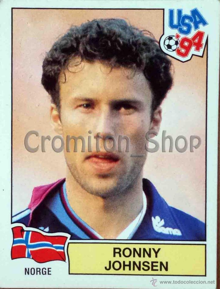 Football Stickers: N&ordm; 345 RONNY JOHNSEN - USA 94 ESTADOS UNIDOS 1994 PANINI MUNDIAL WORLD CUP