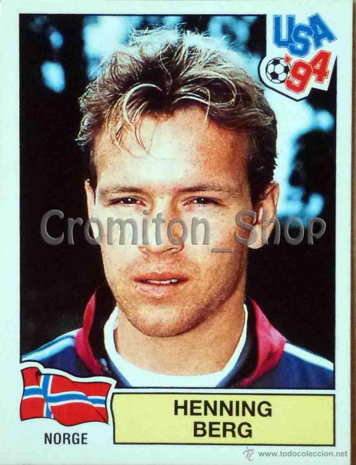 Football Stickers: N&ordm; 341 HENNING BERG - USA 94 ESTADOS UNIDOS 1994 PANINI MUNDIAL WORLD CUP