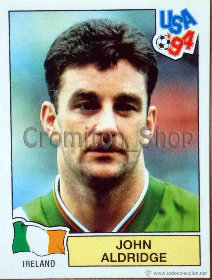 Football Stickers: N&ordm; 337 JOHN ALDRIDGE - USA 94 ESTADOS UNIDOS 1994 PANINI MUNDIAL WORLD CUP