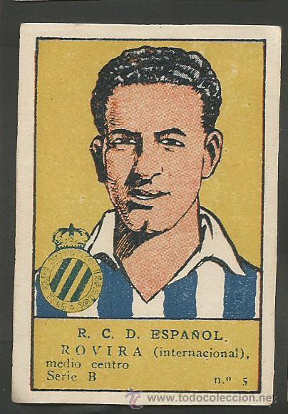 Cromos de f&uacute;tbol: ROVIRA - R.C.D. ESPA&Ntilde;OL - (CD-453) - Foto 1