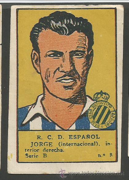 Cromos de f&uacute;tbol: JORGE  - R.C.D. ESPA&Ntilde;OL - (CD-456) - Foto 1