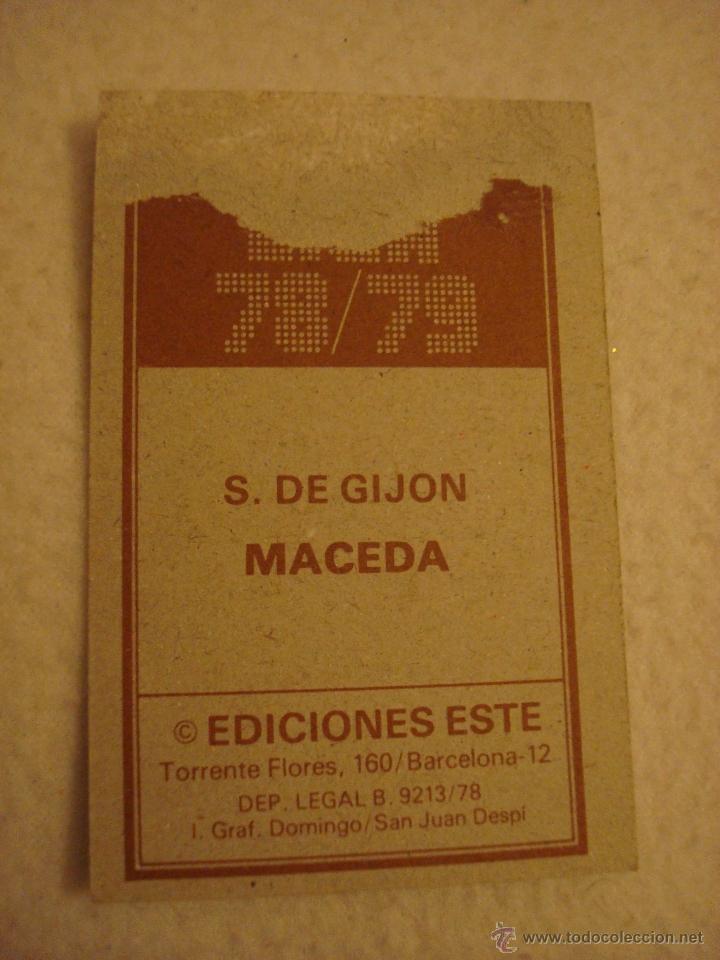 Cromos de f&uacute;tbol: 78-79 ESTE. MACEDA. SPORTING DE GIJON - Foto 2
