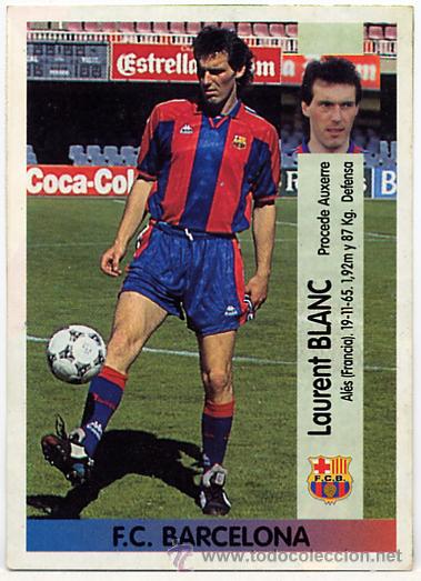 football Carte cards premium panini 1995 n°w 07 laurent blanc saint etienne - Games and toys