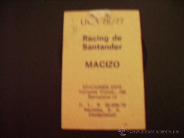 Cromos de f&uacute;tbol: ED. ESTE  76-77  BAJA  MACIZO    --RACING-- - Foto 2