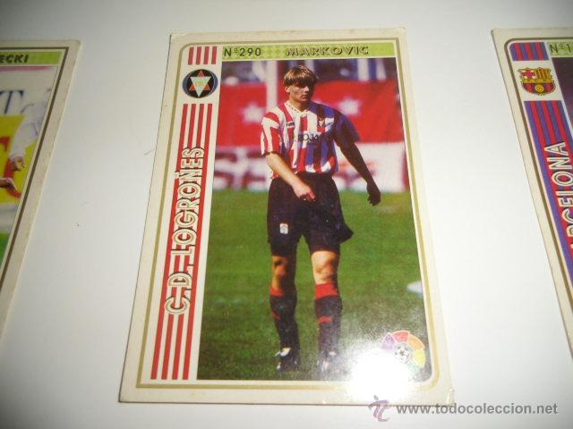 Cromos de f&uacute;tbol: FICHAS DE LA LIGA 94 95 LOGRO&Ntilde;ES MARKOVIC - Foto 1