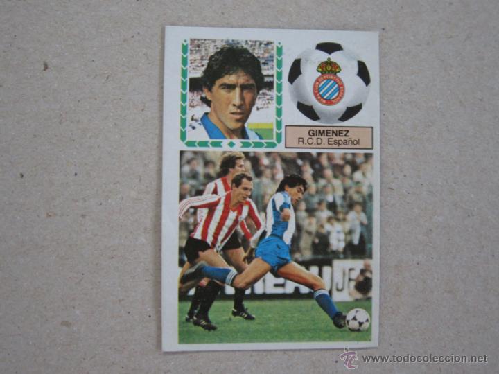 Cromos de f&uacute;tbol: ESTE 83-84  GIMENEZ  ESPA&Ntilde;OL 1983-1984 - Foto 1