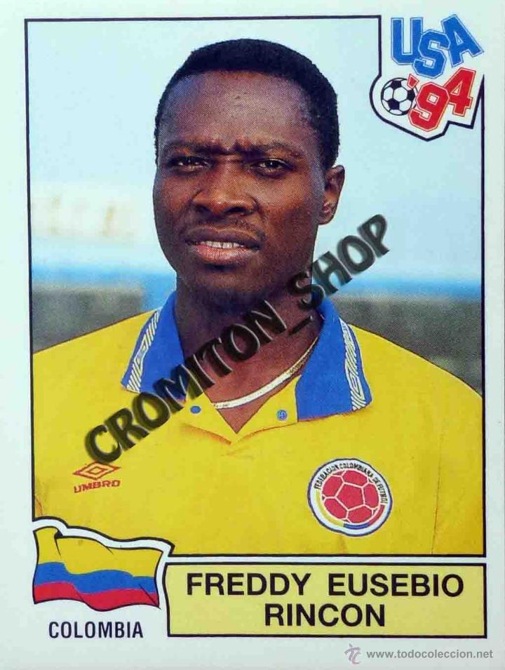 Fu&szlig;ball-Sticker: N&ordm; 63 FREDDY EUSEBIO RINCON - USA 94 ESTADOS UNIDOS 1994 PANINI MUNDIAL WORLD CUP