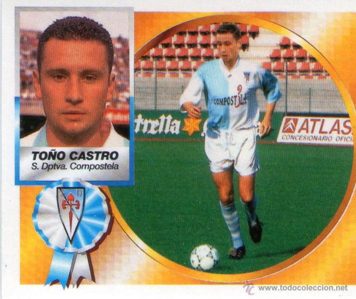 Cromos de f&uacute;tbol: TO&Ntilde;O CASTRO (S.D. COMPOSTELA) - CAMPEONATO DE LIGA 94/95 - EDICIONES ESTE - NUNCA PEGADO.