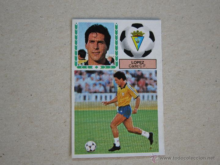 Cromos de f&uacute;tbol: ESTE 83-84 VERSION  LOPEZ  CADIZ 1983-1984 NUEVO - Foto 1
