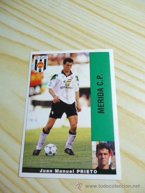 Figurine di Calcio: PRIETO MERIDA PANINI LIGA FUTBOL 1995 1996 95 96 SIN PEGAR