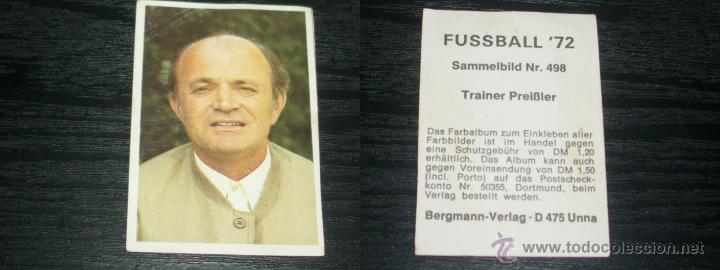 FUSSBALL 72 : CROMO NUMERO 498