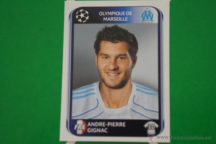 Figurine di Calcio: CROMO DE FUTBOL:GIGNAC DEL O. DE MARSELLA,(SIN PEGAR),N&ordm;377,CHAMPIONS LEAGUE 2010-2011/10-11