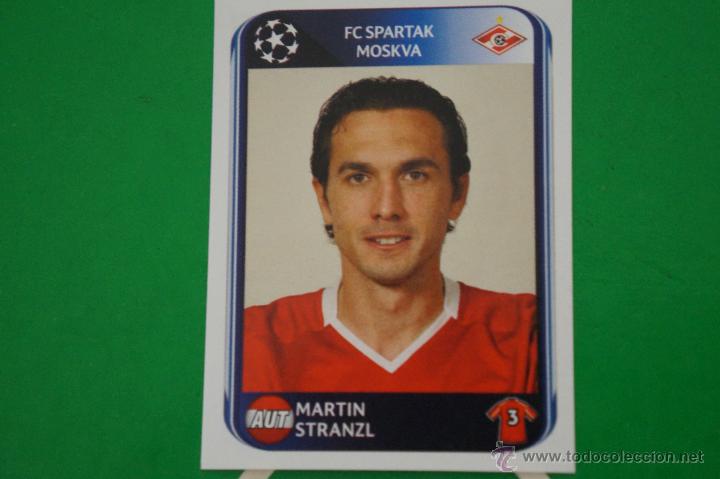 Figurine di Calcio: CROMO DE FUTBOL:STRANZL DEL SPARTAK DE MOSC&Uacute;,(SIN PEGAR),N&ordm;382,CHAMPIONS LEAGUE 2010-2011/10-11