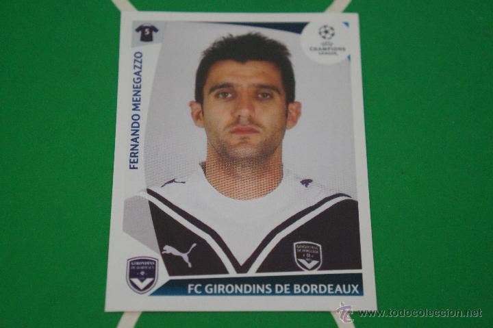 Figurine di Calcio: CROMO DE F&Uacute;TBOL:MENEGAZZO DEL GIRONDINS DE BURDEOS,(SIN PEGAR),N&ordm;50,CHAMPIONS LEAGUE 2009-2010/09-10