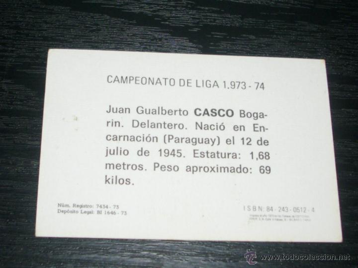 Cromos de f&uacute;tbol: -FHER 73-74 : CASCO  ( MURCIA ) - Foto 2