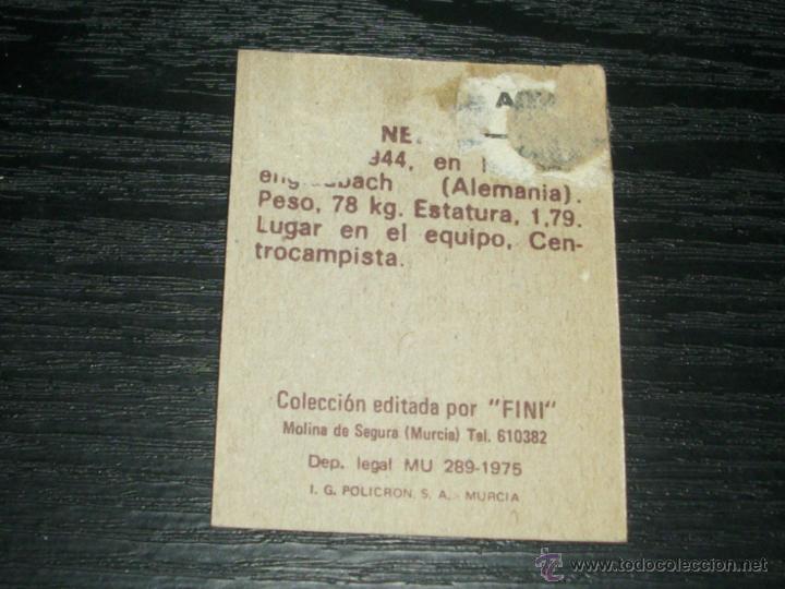 Cromos de f&uacute;tbol: -FINI 75-76 : NETZER  ( REAL MADRID ) - Foto 2