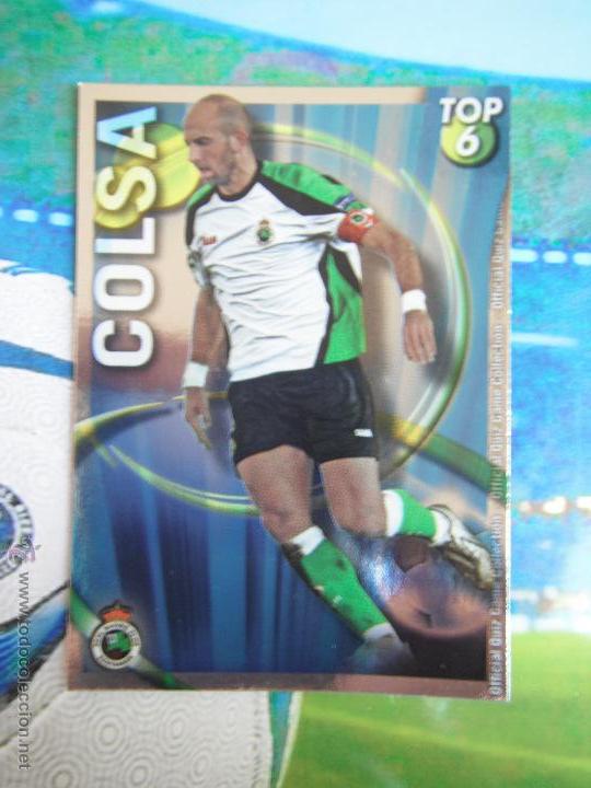 Cromos de F&uacute;tbol: MUNDICROMO 2010 11 COLSA 592 TOP AZUL BRILLO DEL R.SANTANDER