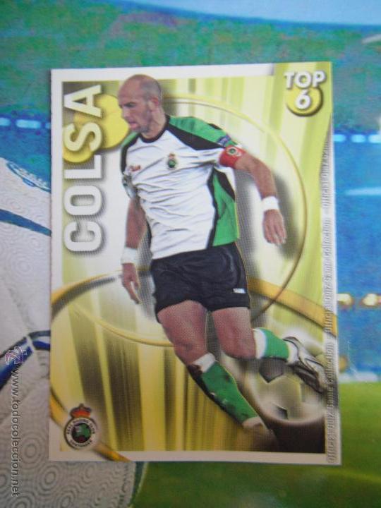 Cromos de F&uacute;tbol: MUNDICROMO 2010 11 COLSA 592 TOP AMARILLO MATE DEL R.SANTANDER