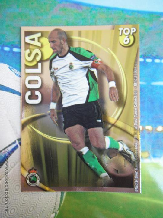 Cromos de F&uacute;tbol: MUNDICROMO 2010 11 COLSA 592 TOP AMARILLO BRILLO DEL R.SANTANDER