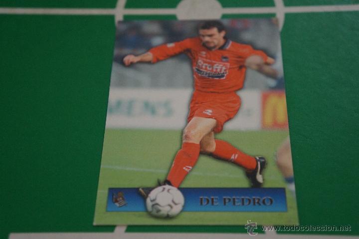 Football Stickers: CROMO CARD DE F&Uacute;TBOL:DE PEDRO DE LA REAL SOCIEDAD,(MATE),N&ordm;118,LIGA TOP 2002