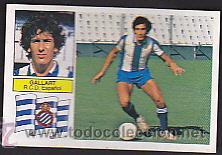 Figurine di Calcio: CROMO FUTBOL ESTE 82-83 ULTIMOS FICHAJES GALLART R.C.D. ESPA&Ntilde;OL