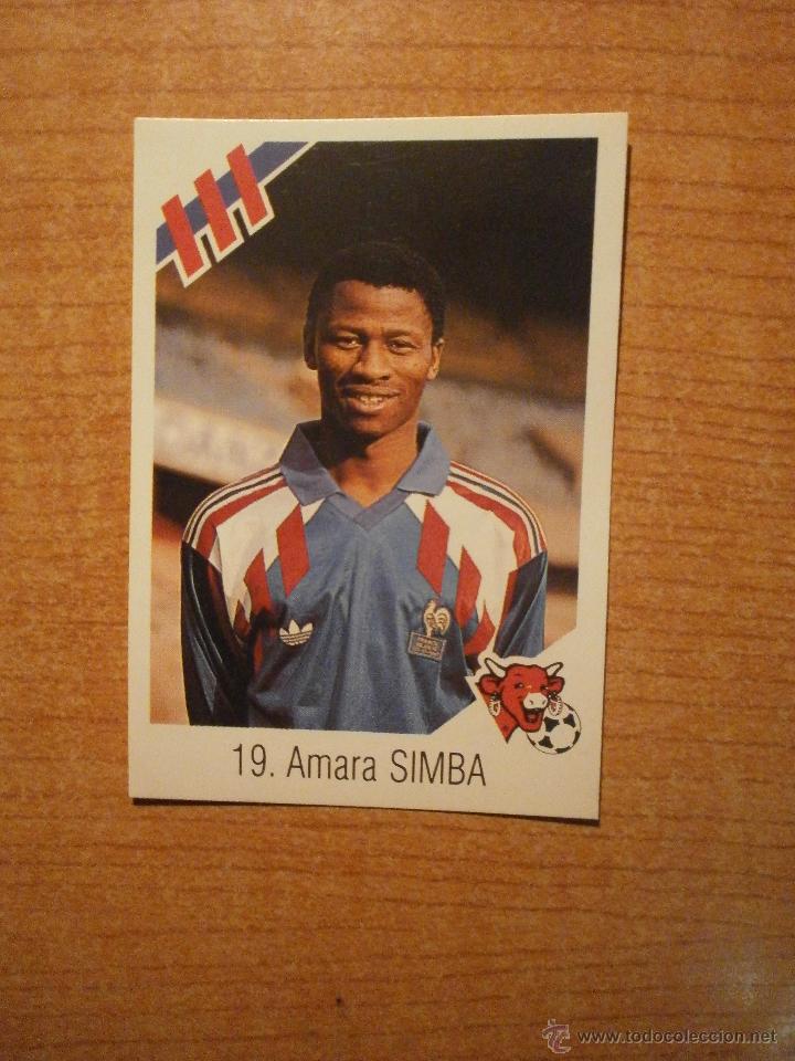 Cromos de f&uacute;tbol: CROMO AMARA SIMBA N &ordm;19 LA VACHE QUI RIT - Foto 1