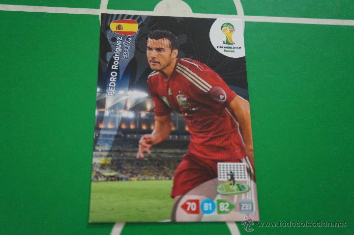 Cromos de F&uacute;tbol: CROMO CARD DE F&Uacute;TBOL:PEDRO DE ESPA&Ntilde;A,ADRENALYN XL,MUNDIAL BRASIL 2014,DE PANINI
