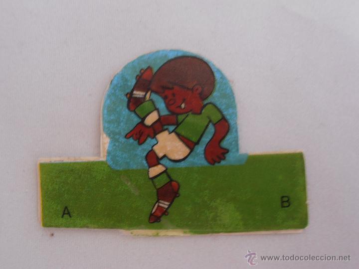Cromos de F&uacute;tbol: CROMO DEDO GOL CROPAN 82 RECORTADO DESPEGADO CON PARTE DE ATRAS
