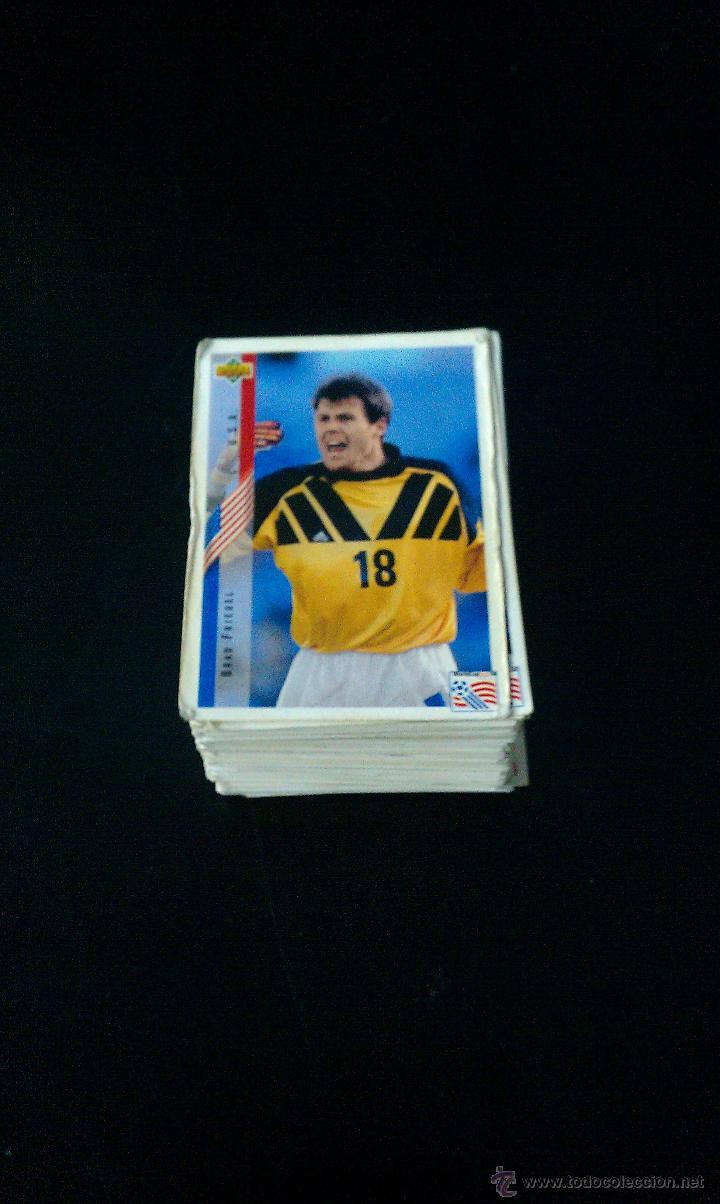 Cromos de f&uacute;tbol: LOTE DE 198 CROMOS de FUTBOL COLECCION (WORLDCUP USA 94) DE UPPER DECK. PIDE TUS FALTAS !